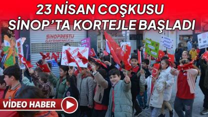 Sinop’ta bayram ateşi yandı: 23 Nisan heyecanı Sinop sokaklarına taştı
