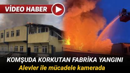 Depoda çıkan yangın fabrikayı esir aldı: Ekipler zamanla yarıştı