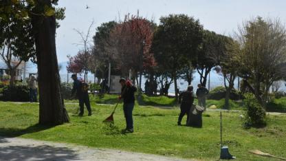 Sinop’ta parklar bahara hazırlanıyor