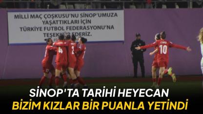 Sinop’ta puan savaşı: Milliler pes etmedi