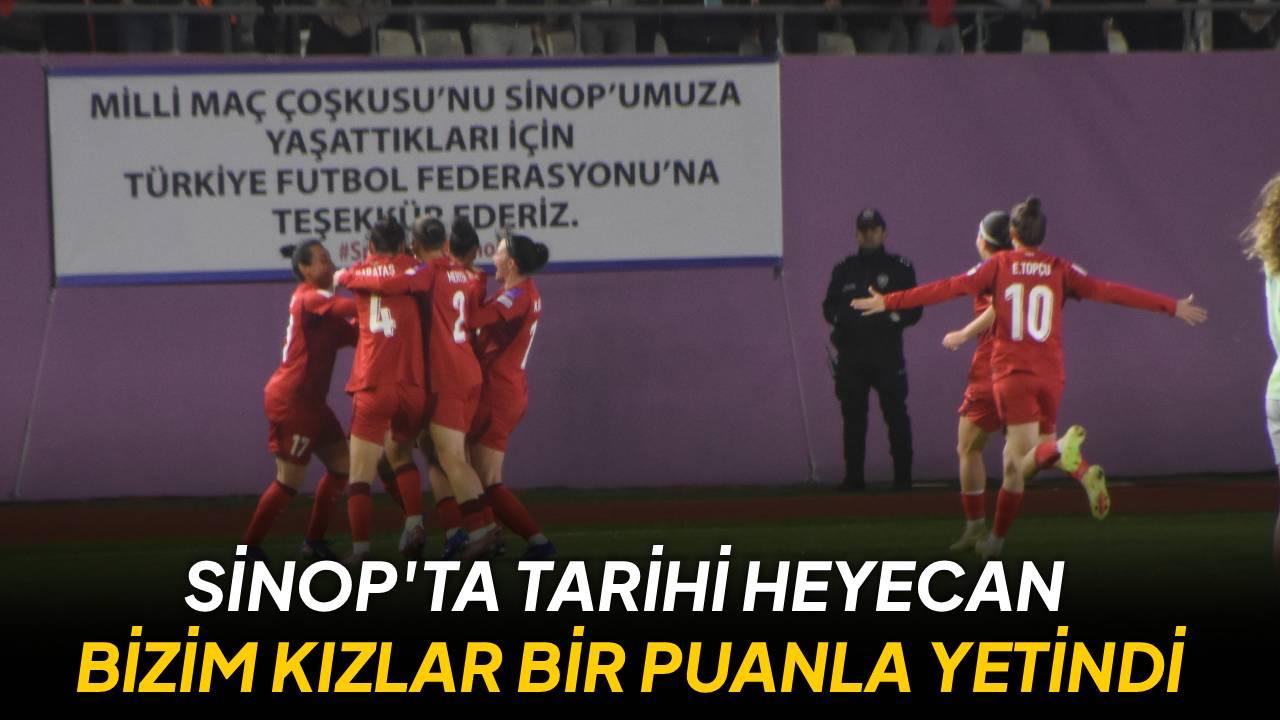 Sinop’ta puan savaşı: Milliler pes etmedi