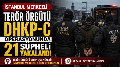 DHKP-C’ye büyük darbe: 21 kişi gözaltında