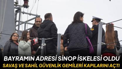 Denizlerin efendileri Sinop’ta vatandaşla buluştu