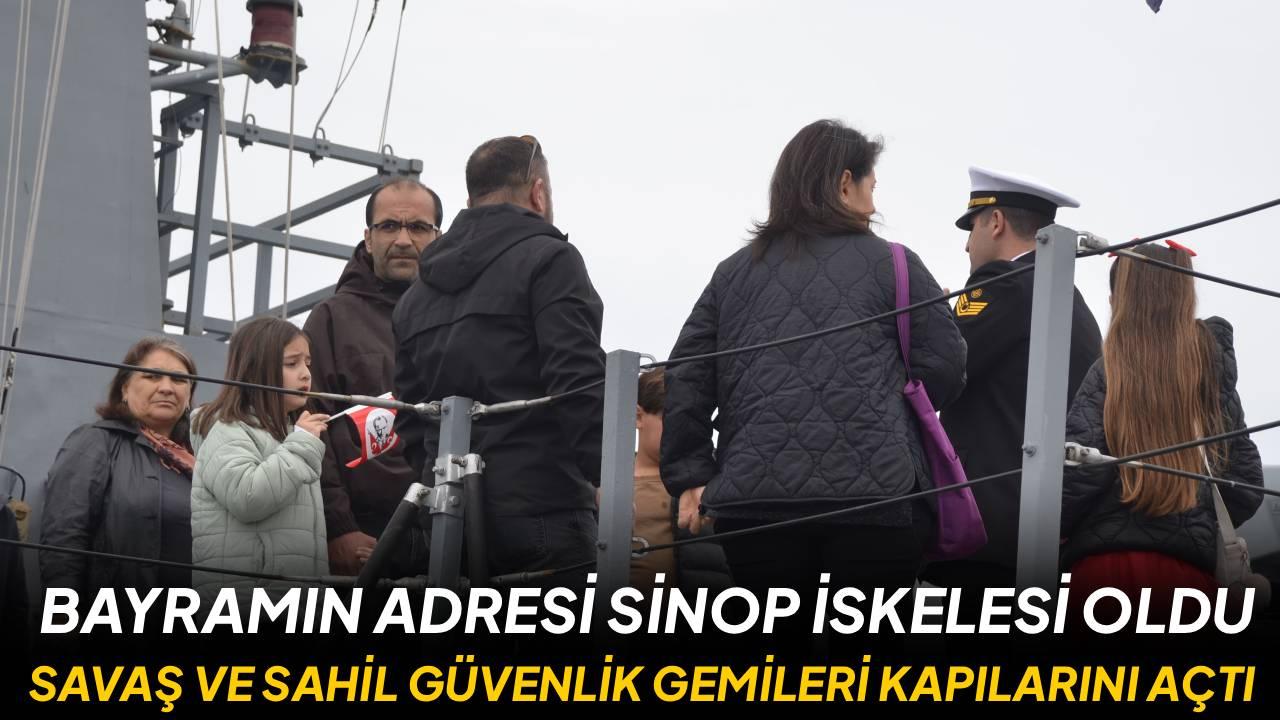 Denizlerin efendileri Sinop’ta vatandaşla buluştu