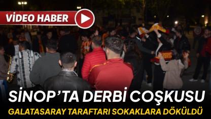 Sinop sokaklarında sarı-kırmızı gece: Derbi zaferi kutlandı