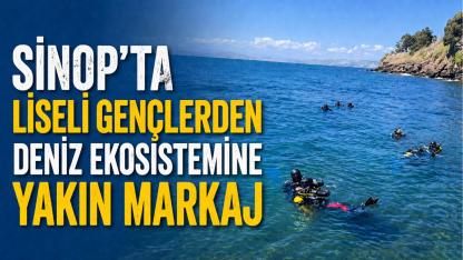 Sinop’ta öğrenciler su altını keşfetti