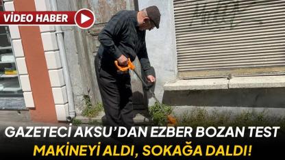 Hem test etti hem temizledi: "Belediyeyi bekleme, kendin yap!"