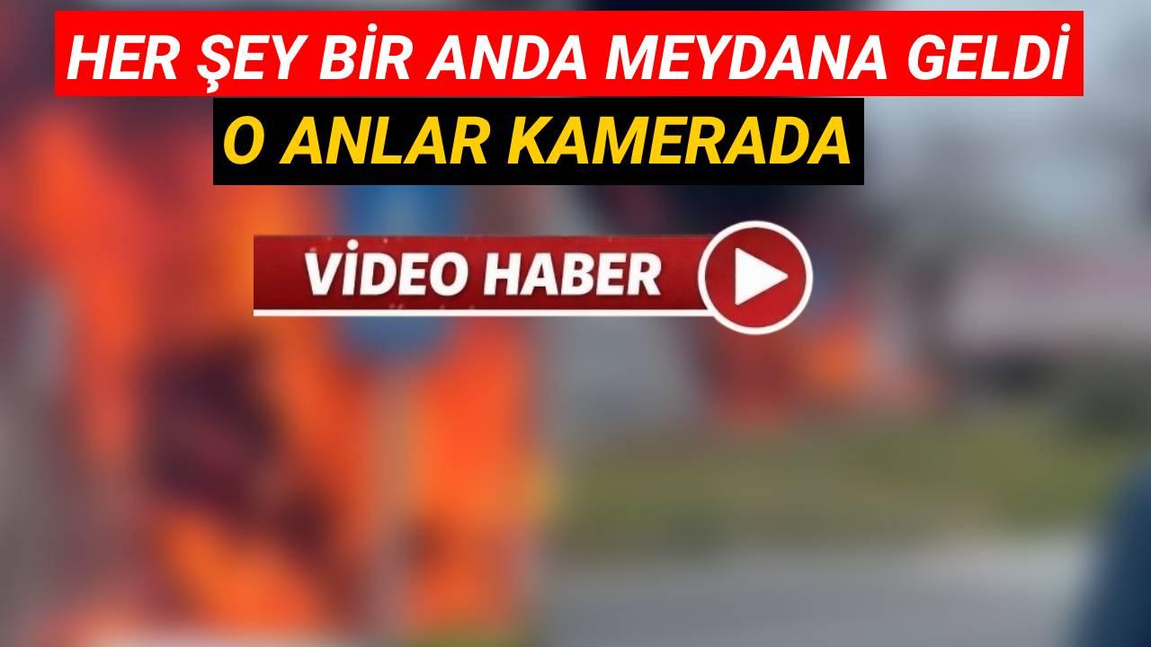 Seyir halindeki tır alev aldı