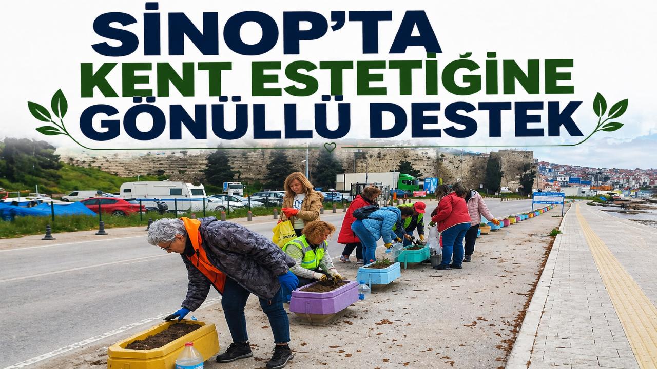 Sinop Hemşehrilik ve Dostluk Derneği’nden kent estetiğine renkli dokunuş