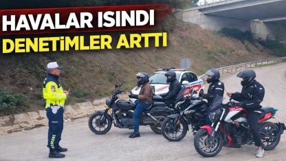 Sinop Jandarması motosiklet sürücülerini yakın markaja aldı