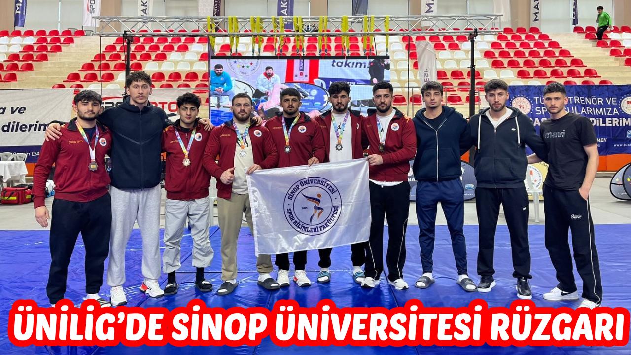 Sinop Üniversitesi sporcuları turnuvaya damga vurdu