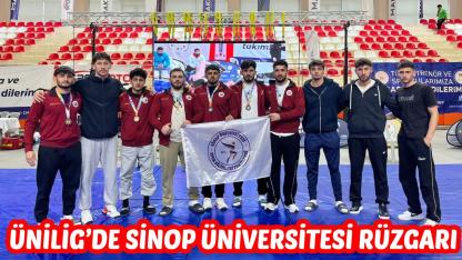Sinop Üniversitesi sporcuları turnuvaya damga vurdu