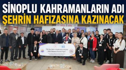 Sinoplu kahramanların adı “Vefa Taşı” projesiyle ölümsüzleşiyor