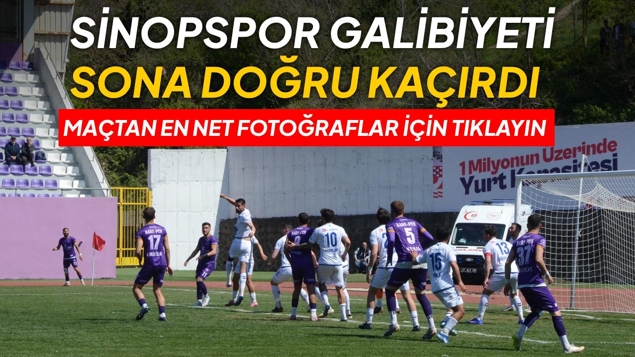 Sinopspor evinde Çankırıspor’a takıldı