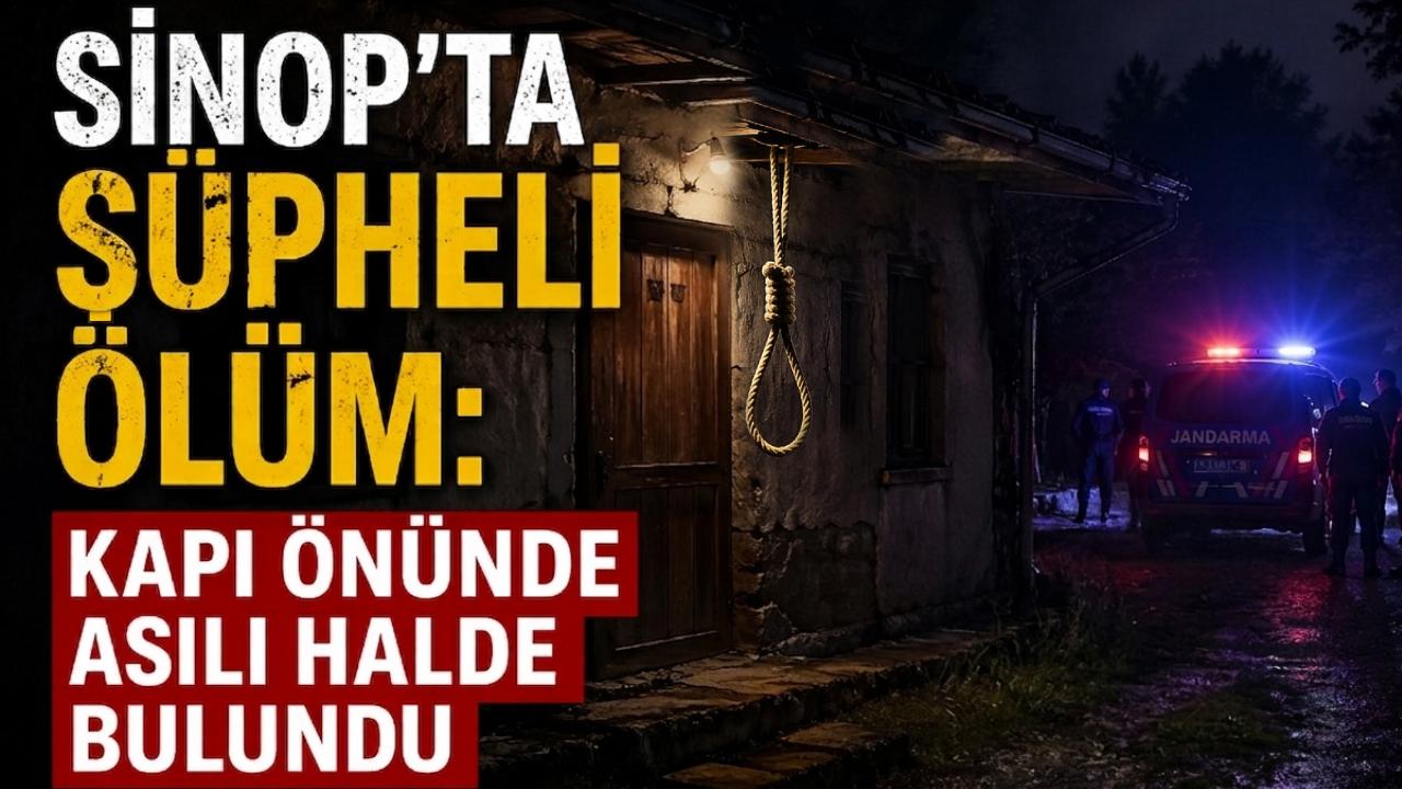 Sinop’ta acı olay: Ev kapısının önünde asılı halde bulundu