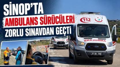 Sinop'ta ambulans sürücülerinin eğitimi nefes kesti