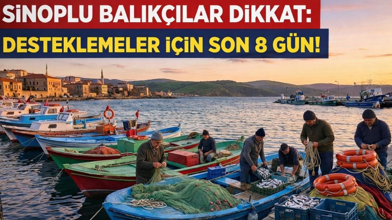 Sinop’ta balıkçılık desteği başvuruları için son çağrı
