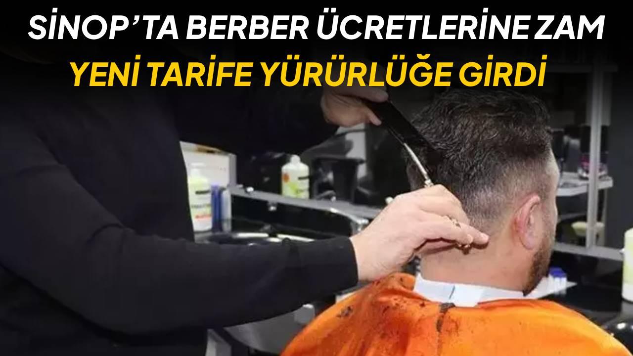 Sinop'ta berber fiyatlarına zam