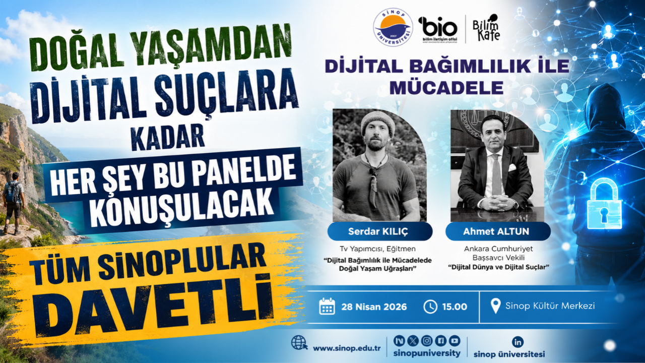 Sinop’ta dijital bağımlılıkla mücadele paneli düzenlenecek