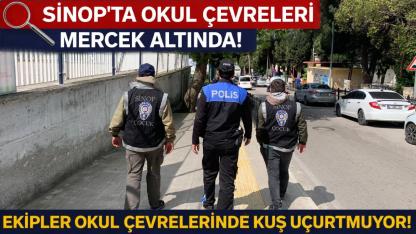 Sinop'ta ekipler öğrencilerin güvenliği için sahada!