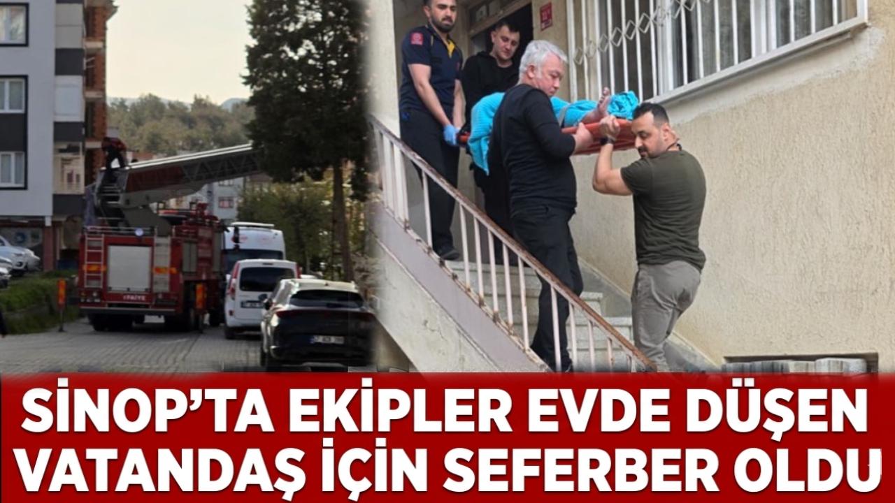 Sinop'ta ekipler zamanla yarıştı