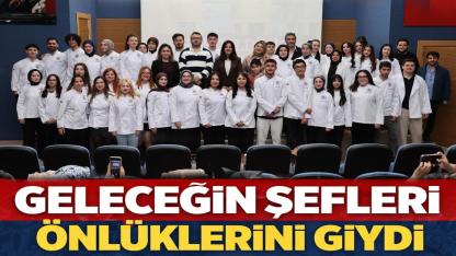 Sinop'ta geleceğin şefleri beyaz önlüklerini giydi!