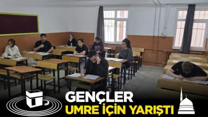 Sinop'ta gençler umre ödülü için ter döktü