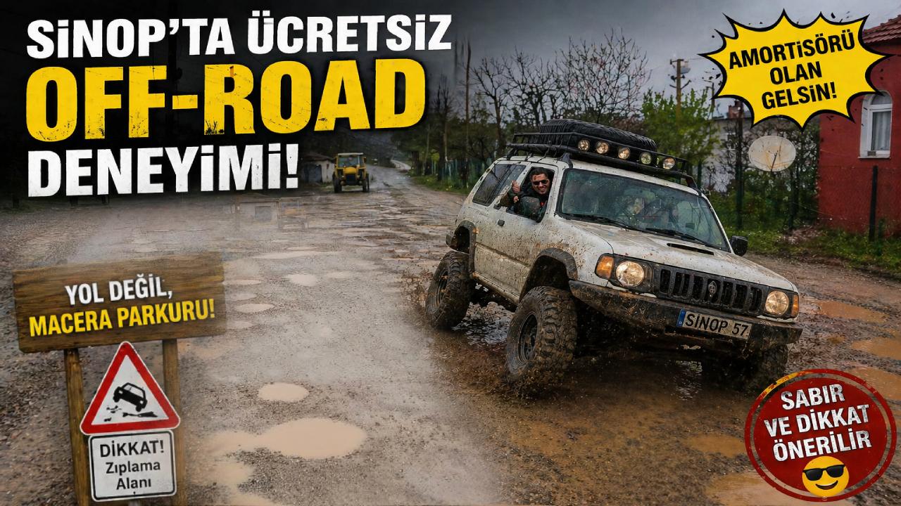 Sinop'ta grup yolu alarm veriyor: Sürücüler zor anlar yaşıyor