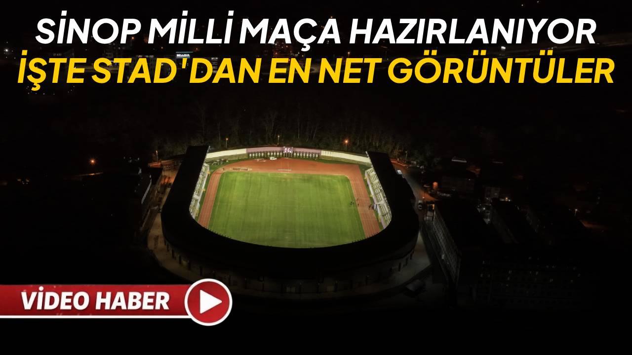 Sinop’ta ilk Milli heyecan:Vali Özarslan stadı inceledi