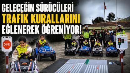 Sinop'ta jandarmadan geleceğin sürücülerine trafik eğitimi