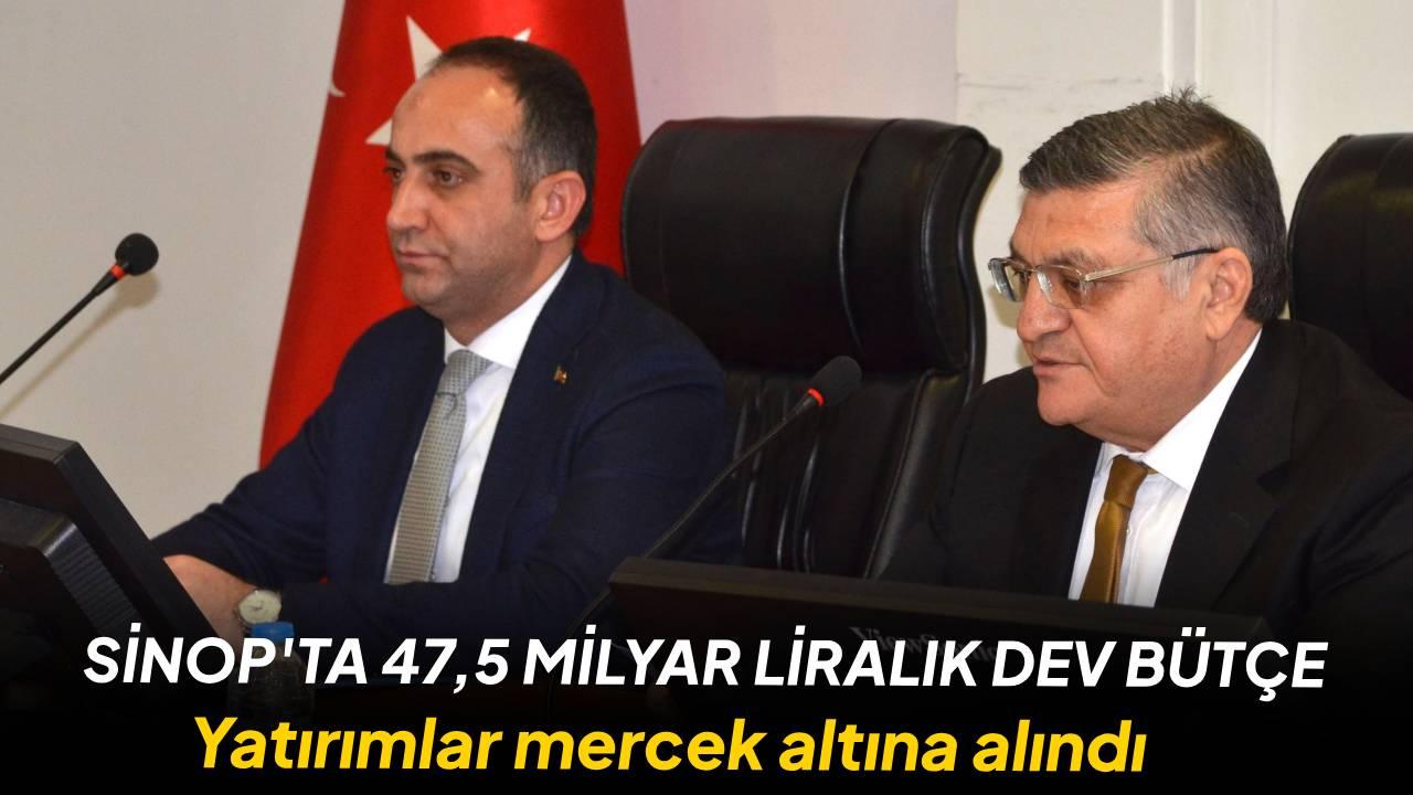 Sinop’ta kamu yatırımlarının ilk çeyrek bilançosu belli oldu