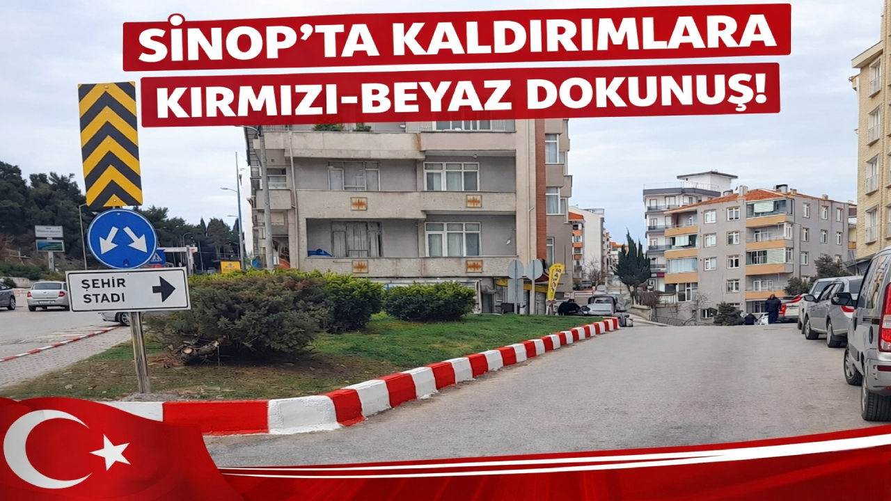 Sinop’ta milli heyecan zirvede: Şehir kırmızı-beyaza büründü