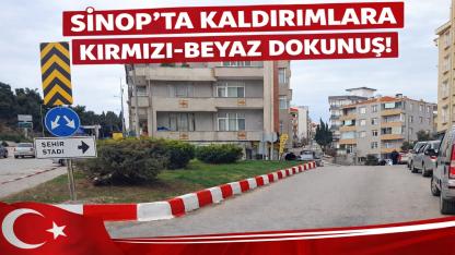 Sinop’ta milli heyecan zirvede: Şehir kırmızı-beyaza büründü