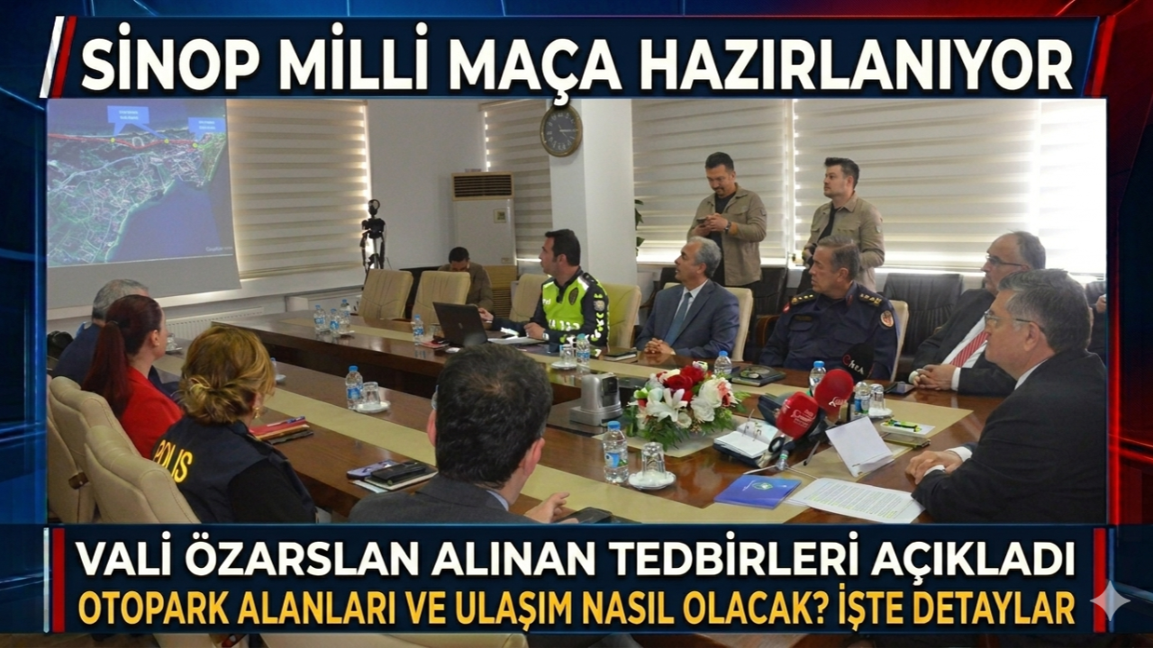 Sinop’ta milli maç öncesi trafik ve güvenlik tedbirleri açıklandı