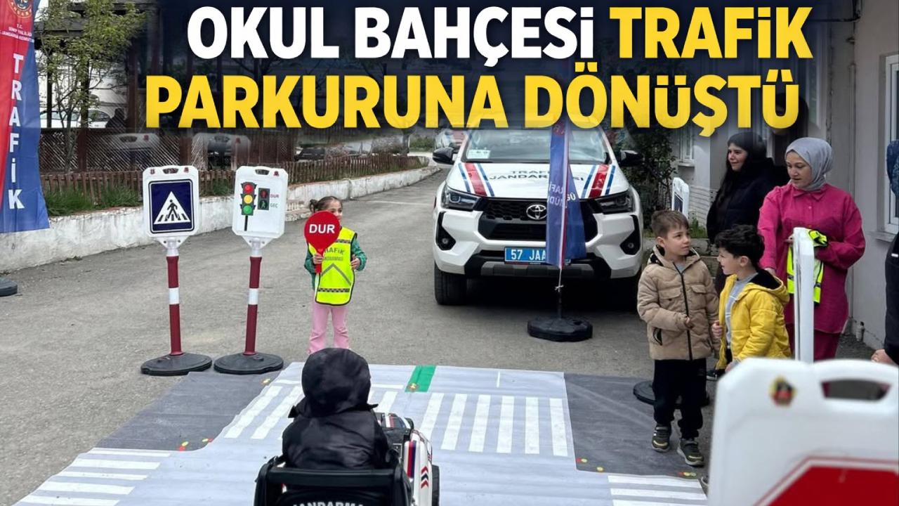 Sinop'ta minik öğrencilere trafik bilinci aşılandı