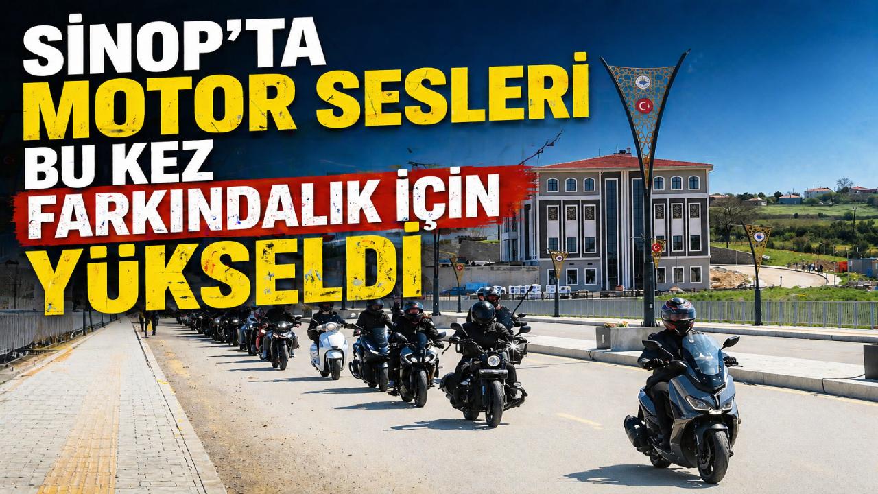 Sinop’ta motosiklet kazalarına dikkat çekildi