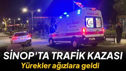 Sinop’ta otomobil ile motosiklet çarpıştı