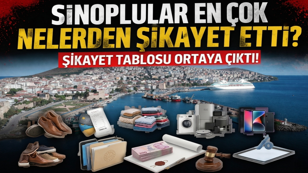 Sinop'ta tüketici hakem heyetlerine en çok şikayet edilen ürünler belli oldu!