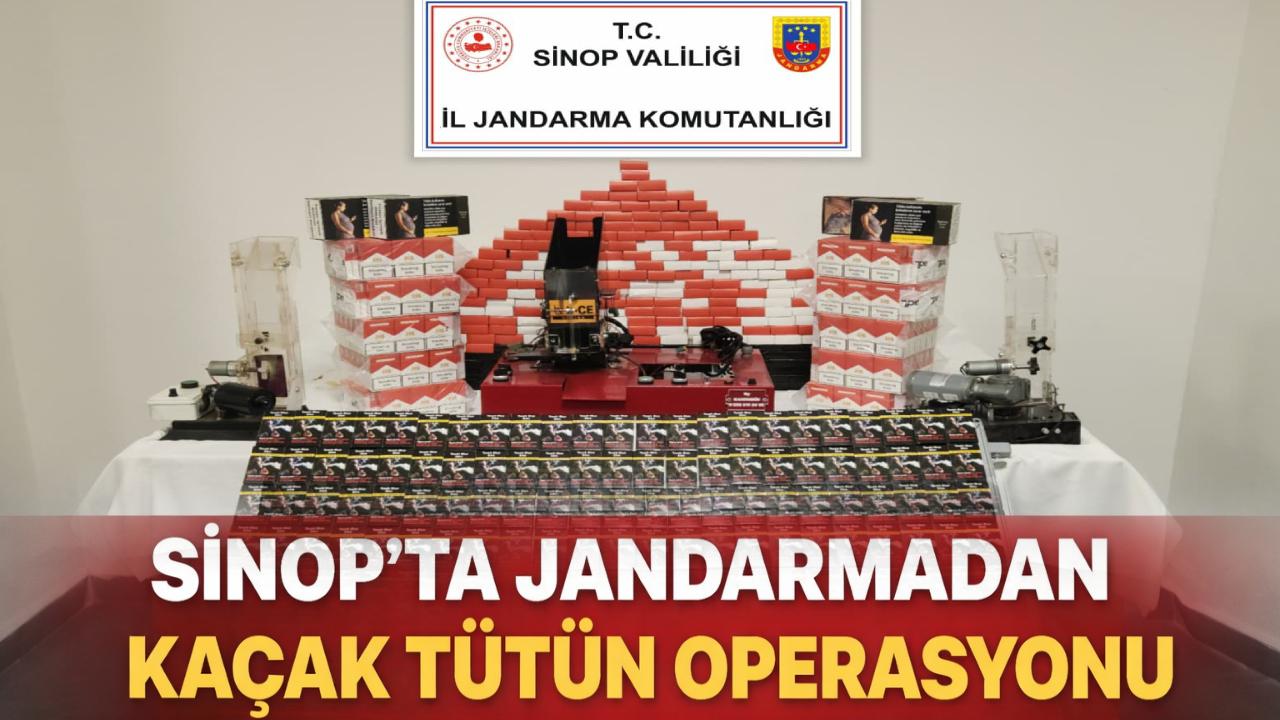 Sinop'ta tütün kaçakçılığına jandarma engeli
