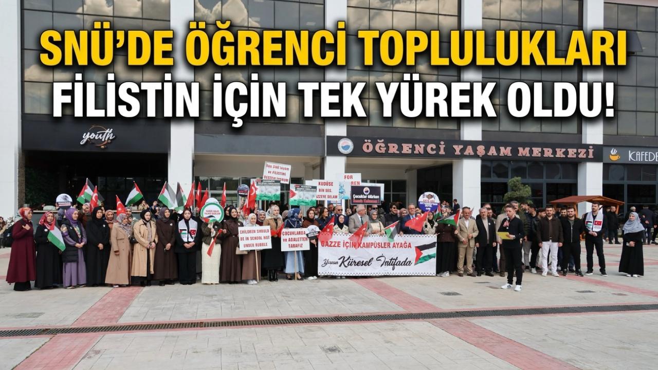 Sinop'ta üniversite öğrencilerinden Filistin'e destek açıklaması