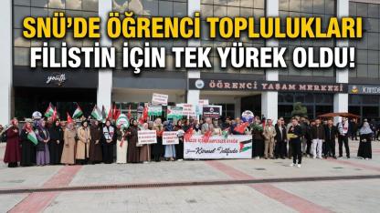 Sinop'ta üniversite öğrencilerinden Filistin'e destek açıklaması