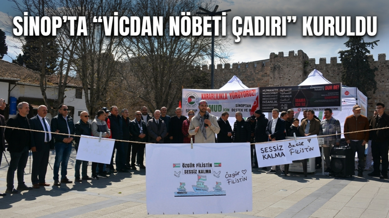 Sinop’ta “Vicdan Nöbeti Çadırı” kuruldu