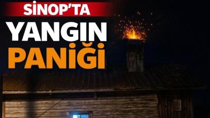 Sinop'ta yangın ihbarı ekipleri harekete geçirdi