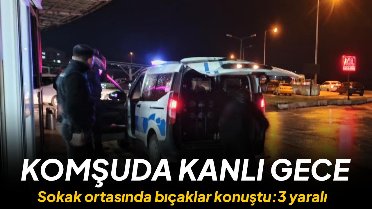 Tartışma kavgaya dönüştü:3 yaralı