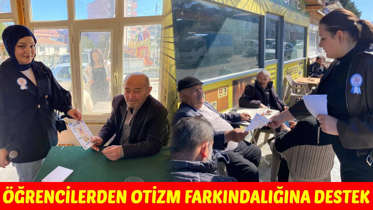 Türkeli'de MYO öğrencileri otizme dikkat çekti