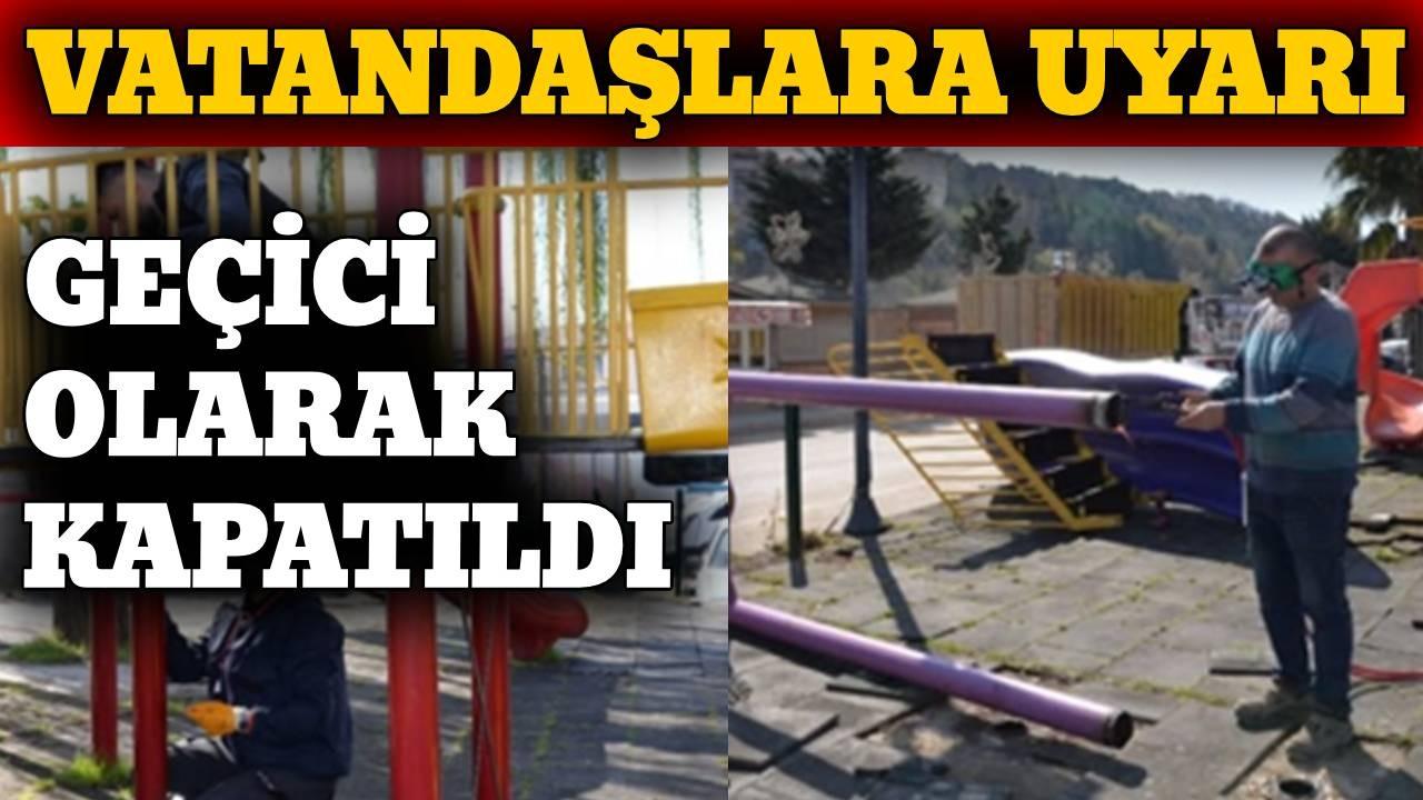 Türkeli'de o park bakıma alındı