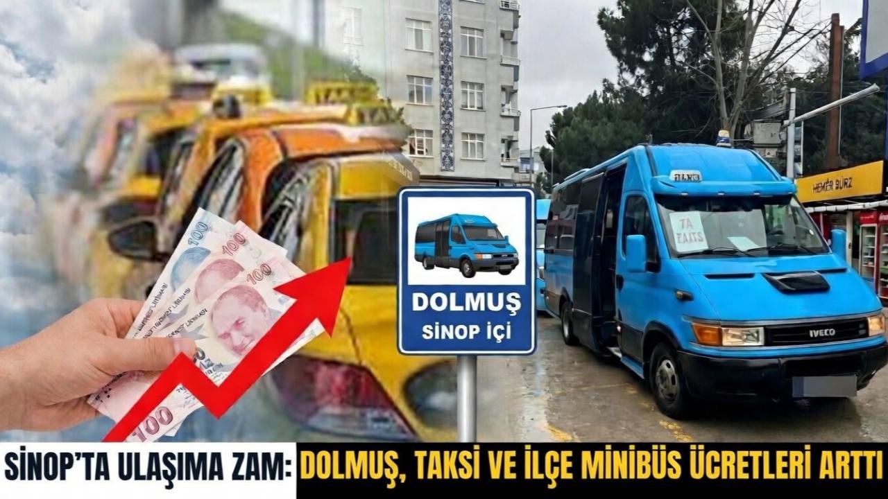 Ulaşımda yeni dönem: Sinop’ta zamlı tarifeler başladı