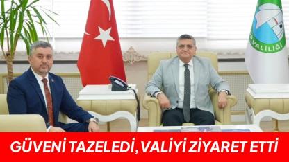 Yeniden seçilen Meclis Başkanı Yaman’dan Vali Özarslan’a ziyaret