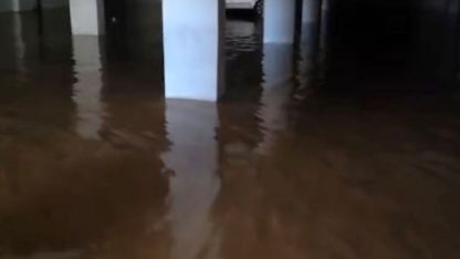 Süper hücre fırtınasının vurduğu Gaziantep’te bina otoparkları çamurla doldu