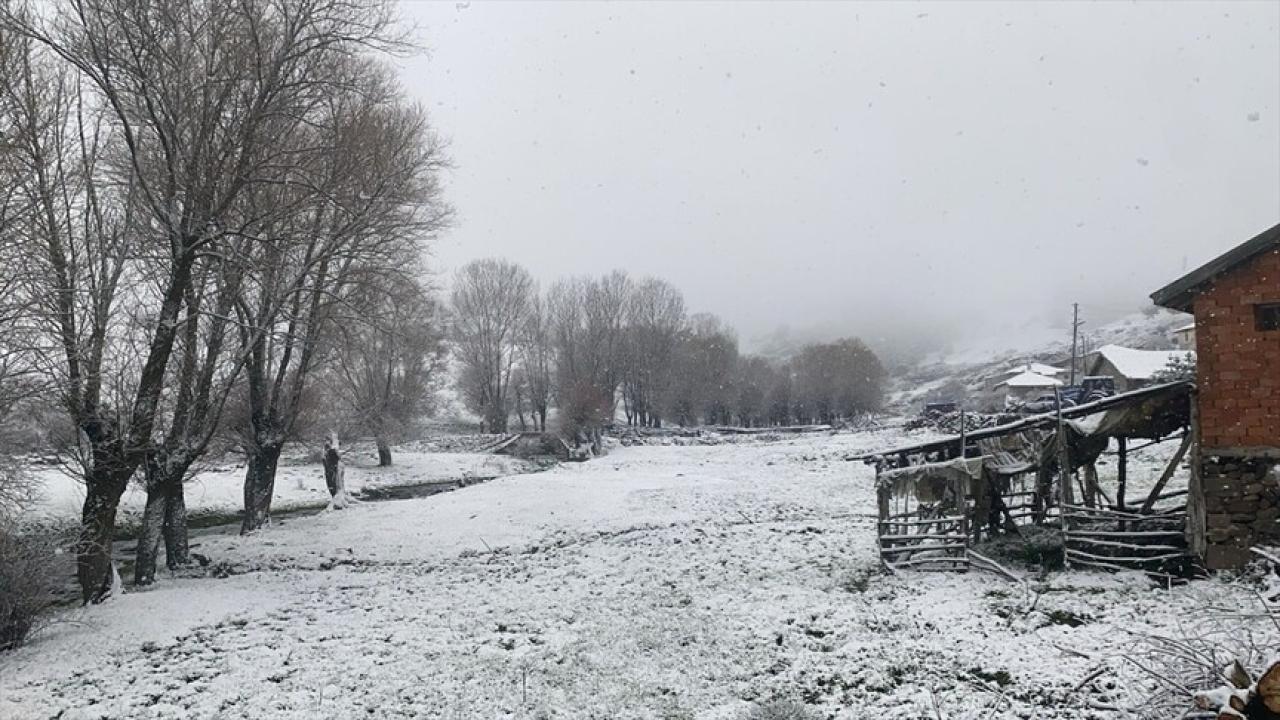Bazı illerde kar etkili oldu